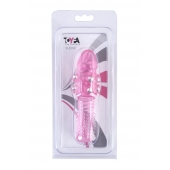 Стимулирующая розовая насадка с шишечками и шипами - 13,5 см. - Toyfa Basic - в Кемерово купить с доставкой