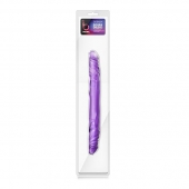 Фиолетовый двусторонний фаллоимитатор 14 Inch Double Dildo - 35 см. - Blush Novelties