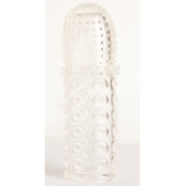 Прозрачная закрытая гелевая насадка - 13,5 см. - Toyfa Basic - в Кемерово купить с доставкой