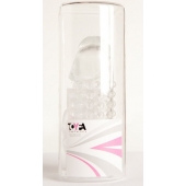 Гелевая прозрачная насадка с 2 отростками - 13 см. - Toyfa Basic - в Кемерово купить с доставкой