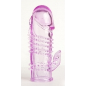 Фиолетовая насадка с коготком и шипами - 13 см. - Toyfa Basic - в Кемерово купить с доставкой