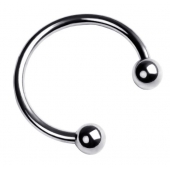 Серебристая подкова на головку пениса - ToyFa - купить с доставкой в Кемерово