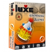Презерватив LUXE Maxima  Контрольный Выстрел  - 1 шт. - Luxe - купить с доставкой в Кемерово