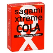 Ароматизированные презервативы Sagami Xtreme COLA - 3 шт. - Sagami - купить с доставкой в Кемерово