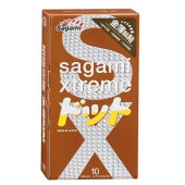 Презервативы Sagami Xtreme FEEL UP с точечной текстурой и линиями прилегания - 10 шт. - Sagami - купить с доставкой в Кемерово