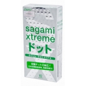 Презервативы Sagami Xtreme Type-E с точками - 10 шт. - Sagami - купить с доставкой в Кемерово