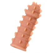 Телесная реалистичная насадка KOKOS Extreme Sleeve 04 с дополнительной стимуляцией - 12,7 см. - KOKOS - в Кемерово купить с доставкой