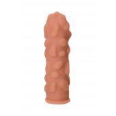 Телесная реалистичная насадка KOKOS Extreme Sleeve 11 с дополнительной стимуляцией - 12,7 см. - KOKOS - в Кемерово купить с доставкой