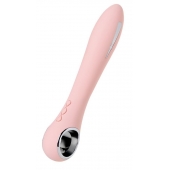 Розовый силиконовый вибратор с электростимуляцией GALVANI VIBE - 21 см. - ToyFa - купить с доставкой в Кемерово