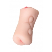 Телесный двусторонний мастурбатор Rich Fruit - вагина и анус - ToyFa - в Кемерово купить с доставкой