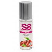 Смазка на водной основе S8 Flavored Lube со вкусом вишни - 125 мл. - Stimul8 - купить с доставкой в Кемерово