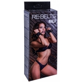 Черные кожаные наручники Naila - Rebelts - купить с доставкой в Кемерово