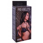 Черный поводок и чокер с кольцом Rada - Rebelts - купить с доставкой в Кемерово