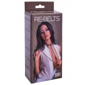 Коричневый поводок и чокер с кольцом Sofi - Rebelts - купить с доставкой в Кемерово