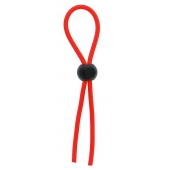 Красное эрекционное лассо с одной бусиной-утяжкой STRETCHY THIN LASSO - Dream Toys - в Кемерово купить с доставкой