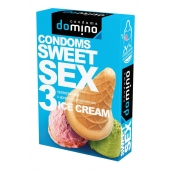 Презервативы для орального секса DOMINO Sweet Sex с ароматом мороженого - 3 шт. - Domino - купить с доставкой в Кемерово