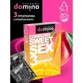 Презервативы для орального секса DOMINO Sweet Sex с ароматом манго - 3 шт. - Domino - купить с доставкой в Кемерово