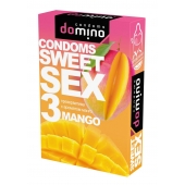 Презервативы для орального секса DOMINO Sweet Sex с ароматом манго - 3 шт. - Domino - купить с доставкой в Кемерово