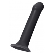 Черный фаллос на присоске Silicone Bendable Dildo XL - 20 см. - Strap-on-me - купить с доставкой в Кемерово