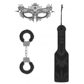 Черный игровой набор Introductory Bondage Kit №4 - Shots Media BV - купить с доставкой в Кемерово