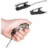 Черные электрические зажимы для сосков Shock Therapy Nipple Clamps - Pipedream - купить с доставкой в Кемерово