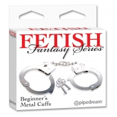 Металлические наручники Beginner s Metal Cuffs - Pipedream - купить с доставкой в Кемерово