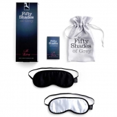 Набор из двух масок на глаза Soft Blindfold Twin Pack - Fifty Shades of Grey - купить с доставкой в Кемерово