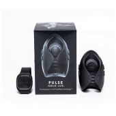 Темно-серый инновационный мужской осциллятор PULSE SOLO LUX с пультом ДУ - Hot Octopuss - в Кемерово купить с доставкой