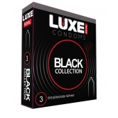 Черные презервативы LUXE Royal Black Collection - 3 шт. - Luxe - купить с доставкой в Кемерово