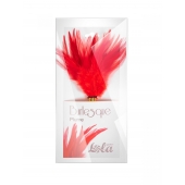 Красный перьевой тиклер Plume - 23 см. - Lola Lingerie - купить с доставкой в Кемерово