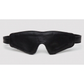 Черная плотная маска на глаза Bound to You Faux Leather Blindfold - Fifty Shades of Grey - купить с доставкой в Кемерово