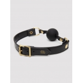 Черный кляп-шар Bound to You Faux Leather Ball Gag - Fifty Shades of Grey - купить с доставкой в Кемерово