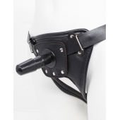 Черный пояс для насадок CLASS STRAP Restyling - LOVETOY (А-Полимер) - купить с доставкой в Кемерово