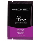 Лубрикант на водной основе для использования с игрушками WICKED Toy Love - 3 мл. - Wicked - купить с доставкой в Кемерово