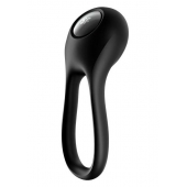 Черное эрекционное виброкольцо Majestic Duo - Satisfyer - в Кемерово купить с доставкой