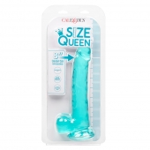 Голубой фаллоимитатор Size Queen 8  - 25,5 см. - California Exotic Novelties