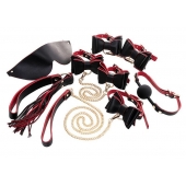 Черно-красный бондажный набор Bow-tie - ToyFa - купить с доставкой в Кемерово