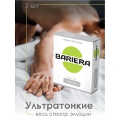 Ультратонкие презервативы Bariera Ultra Thin - 3 шт. - Bariera - купить с доставкой в Кемерово