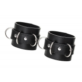 Черные наручники Anonymo на сцепке - ToyFa - купить с доставкой в Кемерово