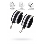 Серебристо-черные наручники Anonymo - ToyFa - купить с доставкой в Кемерово