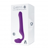 Лиловый безремневой страпон Queens M - Adrien Lastic - купить с доставкой в Кемерово