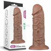 Коричневый фаллоимитатор Cubby dildo - 26,6 см. - Lovetoy в Кемерово Коричневый фаллоимитатор Cubby dildo - 26,6 см. - Lovetoy