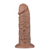 Коричневый фаллоимитатор Cubby dildo - 26,6 см. - Lovetoy в Кемерово Коричневый фаллоимитатор Cubby dildo - 26,6 см. - Lovetoy
