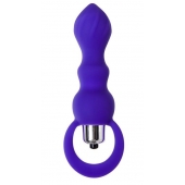 Фиолетовая анальная вибровтулка Curvy - 14 см. - ToyFa в Кемерово Фиолетовая анальная вибровтулка Curvy - 14 см. - ToyFa