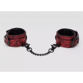 Красно-черные наручники Reversible Faux Leather Wrist Cuffs - Fifty Shades of Grey - купить с доставкой в Кемерово