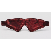 Двусторонняя красно-черная маска на глаза Reversible Faux Leather Blindfold - Fifty Shades of Grey - купить с доставкой в Кемерово