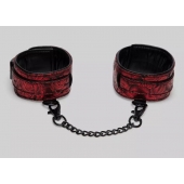 Красно-черные оковы Reversible Faux Leather Ankle Cuffs - Fifty Shades of Grey - купить с доставкой в Кемерово