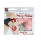 Металлические наручники с розовой меховой опушкой METAL HANDCUFF WITH PLUSH PINK - Dream Toys - купить с доставкой в Кемерово