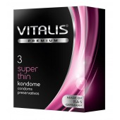 Ультратонкие презервативы VITALIS PREMIUM super thin - 3 шт. - Vitalis - купить с доставкой в Кемерово