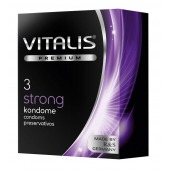 Презервативы с утолщенной стенкой VITALIS PREMIUM strong - 3 шт. - Vitalis - купить с доставкой в Кемерово